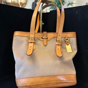 Dooney & Bourke Tan and Taupe Tote